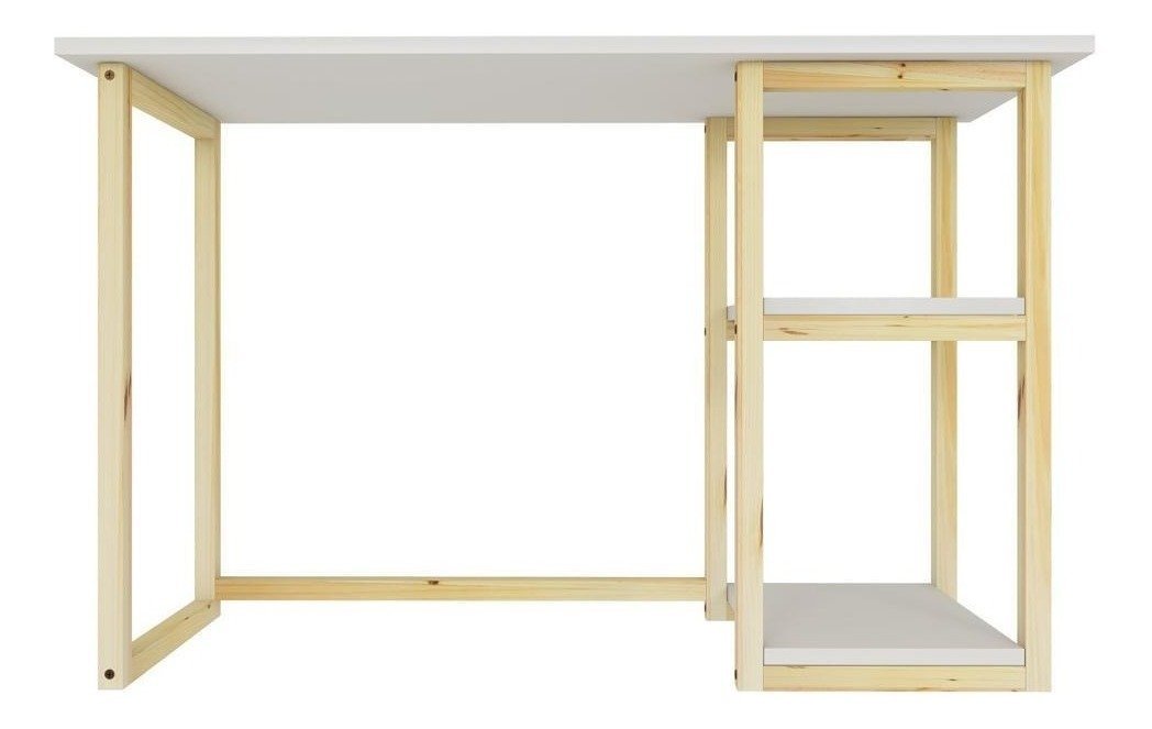 Aparador Branco Para Loja Multiuso Nova Decor Mesa Multiuso - 3