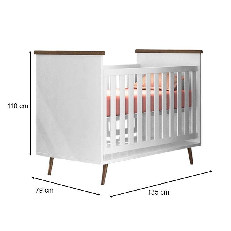Quarto de Bebê Alice com Gaveteiro e Guarda Roupa Blenda Branco Acetinado Colchão Gazin – Phoenix Ba - 2