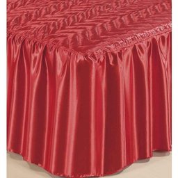 Colcha Casal Dany 03 Peças Tecido Cetim - Vermelho - 2