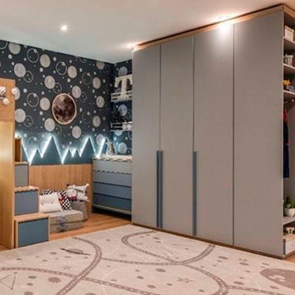 Guarda Roupas com 4 Portas e Nicho Direito G Linha Kids I - 2