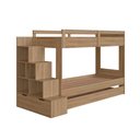 Ver imagem 2 de Treliche Infantil Solteiro com 05 Nichos e Cama Auxiliar Aveiro Oak Grady Jm Móveis