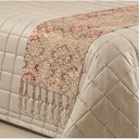 Ver imagem 2 de Cobre Leito Queen Fiore + Xale com Strass - 06 Peças - Palha