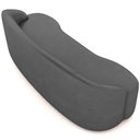 Ver imagem 6 de Sofá 3 Lugares Curvo Sala de Estar Living Lótus D02 Corino Cinza 180 cm C-03 - Lyam Lyam Decor