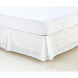 Saia Box para Cama Casal Padrão Supreme Tecido Layse - Branco - 1
