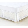 Saia Box para Cama Casal Padrão Supreme Tecido Layse - Branco - 1
