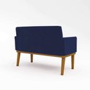 Ver imagem 3 de Ki 02 Poltronas Com Base + Namoradeira Sala azul Marinho