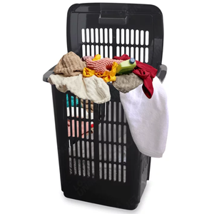 Cesto Para Roupas Roupeiro Organizador com tampa 30 Litros