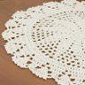 Kit de Tapetes Par Redondo 02 Peças Crochê 100% Algodão - Cru - 2