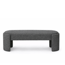 Ver imagem 2 de Recamier Puff Decorativo Fly 110cm Cama Casal Estofados:cinza Escuro