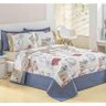 Edredom Casal Queen Clock 03 Peças Percal 160 Fios Estampa Exclusiva - Azul - 1