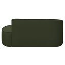 Ver imagem 3 de Kit Divã Recamier Orgânico Marrocos 180cm Lado Direito e 1 Poltronas Amore Linho Verde