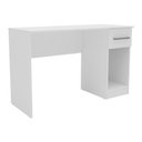 Ver imagem 1 de Escrivaninha com 1 Gaveta e Nicho 120cm Multimóveis CR25356 Branco
