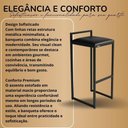 Ver imagem 5 de Kit 3 Banquetas Corino Ferro Cozinha Balcão Alta Bistro Branco