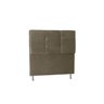 Cabeceira Cama Box Casal King 195cm Toquio - Móveis Roperi - Suede Bege - 2