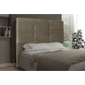 Cabeceira Cama Box Casal King 195cm Toquio - Móveis Roperi - Suede Bege - 1
