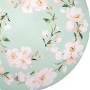 Ver imagem 2 de Kit 4 Capas para Sousplat Floral Verde Água 35cmx35cm