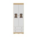 Ver imagem 7 de Guarda-roupa Infantil 62cm 2 Portas com Vidro e 2 Gavetas Doçura Multimóveis Mp4491 Madeirado/
