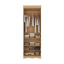 Ver imagem 5 de Guarda-roupa Infantil 62cm 2 Portas com Vidro e 2 Gavetas Doçura Multimóveis Mp4491 Madeirado/