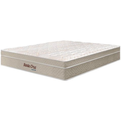 Colchão King Size Santa Cruz Bege Molas Ensacadas Euro Pillow 193x203x35cm