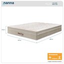 Ver imagem 2 de Colchão King Size Santa Cruz Bege Molas Ensacadas Euro Pillow 193x203x35cm