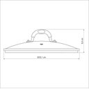 Ver imagem 2 de Tampa Tramontina Mônaco em Vidro e Aço Inox com Alça em Silicone 28 Cm Tramontina
