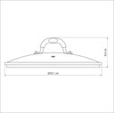 Ver imagem 2 de Tampa Tramontina Mônaco em Vidro e Aço Inox com Alça em Silicone 28 Cm Tramontina