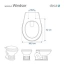 Ver imagem 3 de Assento Sanitário com Amortecedor Windsor Creme para Vaso Deca com Ferragem Dourada