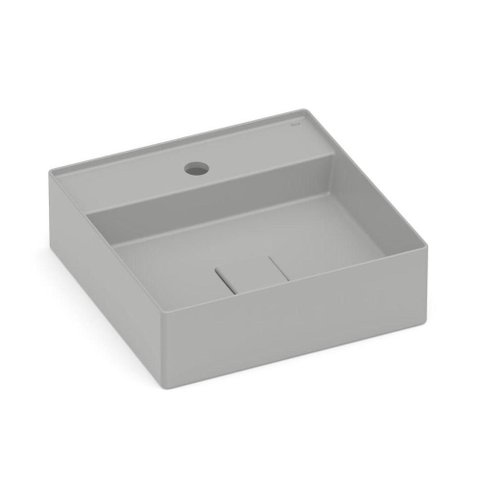 Cuba de Apoio 40x40cm Roca T9 Terra Stone A32787t070