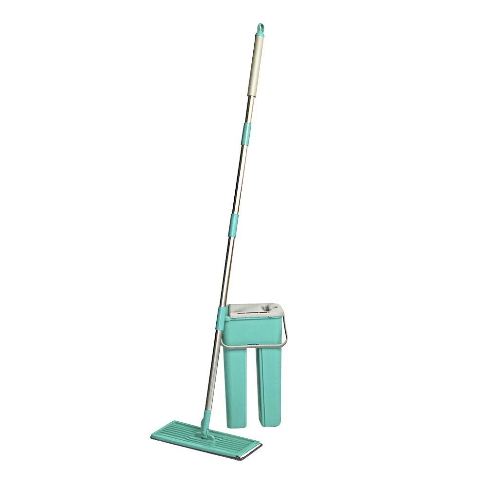 Rodo Flat Mop e Balde Lava e Seca Profissional com 1 Refil - 2