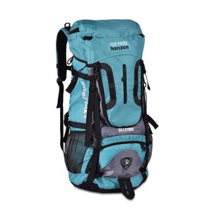 MOCHILA ESPORTE 55L CAMPING TRILHA MOCHILÃO RESISTENTE:Azul
