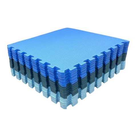 Kit 12 Tatame Eva Linha Premium 50x50x1cm 10mm Menino