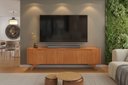 Ver imagem 6 de Conjunto Painel + Rack Atenas Painel Off White/Naturalle Rack Naturalle 180 cm Mavaular