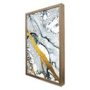 Ver imagem 4 de Quadro Decorativo Abstrato Mármore Delux em Moldura Caixa Tacolado Moldura Trad 1cm Madeira Escura C