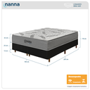 Ver imagem 3 de Cama Box Preta + Colchão King Size Córdoba Molas Ensacadas Duo Face 193x203x70cm - Macio