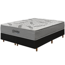 Ver imagem 2 de Cama Box Preta + Colchão King Size Córdoba Molas Ensacadas Duo Face 193x203x70cm - Macio