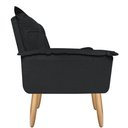Ver imagem 3 de Poltrona Opala Luxo para Amamentação Decorativa Tecido Suede Para, Quarto,sala de Estar, Recepção Pé