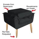 Ver imagem 5 de Poltrona Opala Luxo para Amamentação Decorativa Tecido Suede Para, Quarto,sala de Estar, Recepção Pé