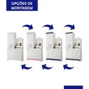 Ver imagem 4 de Cômoda New Capri 2 Portas e 4 Gavetas Quadriflex Branco com Espelho - Móveis Albatroz