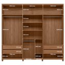 Ver imagem 2 de Guarda Roupa Casal 8 Portas 4 Gavetas Master New 8.4 - Jequitiba / Areia