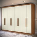 Ver imagem 1 de Guarda Roupa Casal 8 Portas 4 Gavetas Master New 8.4 - Jequitiba / Areia