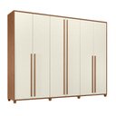 Ver imagem 4 de Guarda Roupa Casal 8 Portas 4 Gavetas Master New 8.4 - Jequitiba / Areia