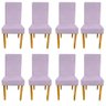 Kit 08 Cadeiras Luxo Mila Sued Rosa Bebê - D'classe Decor - 1