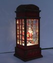 Ver imagem 1 de Cabine Telefone Inglês Papai Noel Natal Leds Musical de 26cm