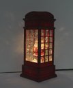 Ver imagem 2 de Cabine Telefone Inglês Papai Noel Natal Leds Musical de 26cm