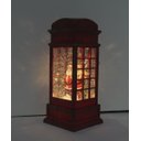 Ver imagem 2 de Cabine Telefone Inglês Papai Noel Natal Leds Musical de 26cm