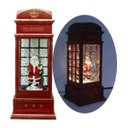 Ver imagem 4 de Cabine Telefone Inglês Papai Noel Natal Leds Musical de 26cm
