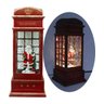 Cabine Telefone Inglês Papai Noel Natal Leds Musical de 26cm - 4
