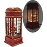 Cabine Telefone Inglês Papai Noel Natal Leds Musical de 26cm - 3