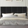 Painel Cabeceira Estofada Turquia 160cm Queen Size Para Cama Box Quarto Corino Preto - Amey Decor - 1