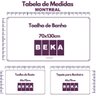 Jogo de Toalha Montreal 2 Banhão + 2 Rosto + 2 Tapete Piso Luxuoso 100% Algodão Azul Marinho - 6